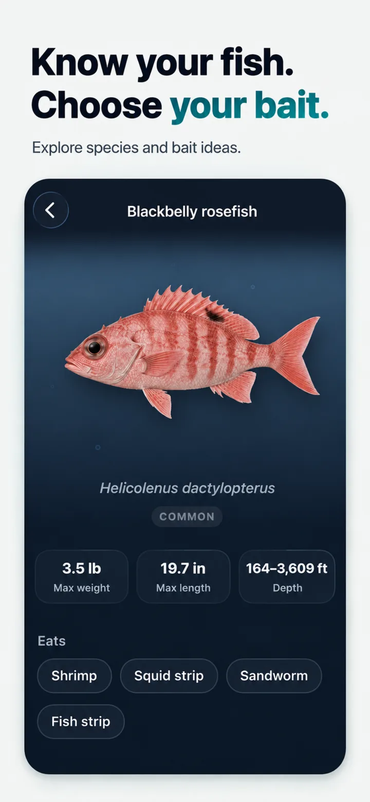 Know your fish, choose your bait